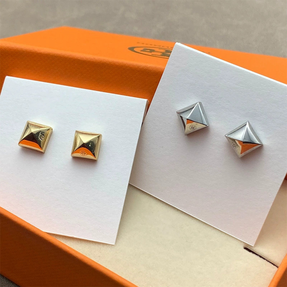 Tory Burch Gold Plated Pyramid